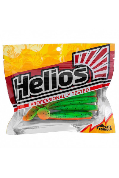 Виброхвост Helios Chebak 3,15/8 см, цвет Pepper Green & Orange 7 шт HS-3-018 Виброхвост Helios Chebak 3,15/8 см, цвет Pepper Green & Orange 7 шт HS-3-018