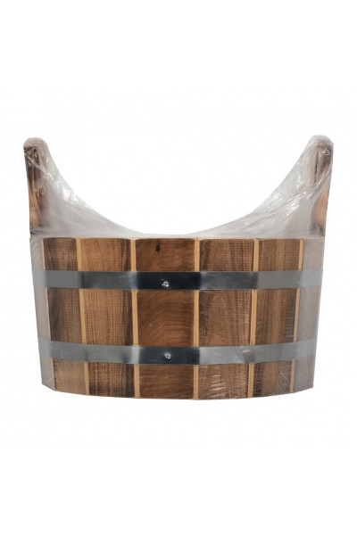 Ушат шайка Банные Штучки с нержавеющей вставкой, липа 6 л 33333 Ушат шайка Банные Штучки с нержавеющей вставкой, липа 6 л 33333