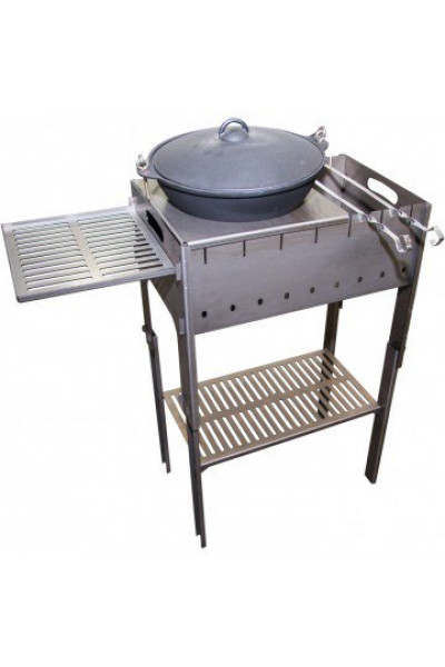 Мангал разборный Тонар со столиком под казан, в чехле, сталь 2 мм Мангал разборный Тонар со столиком под казан, в чехле, сталь 2 мм