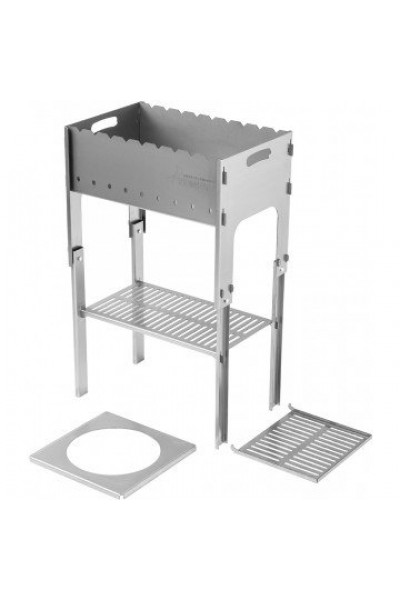 Мангал разборный Тонар со столиком под казан, в чехле, сталь 2 мм Мангал разборный Тонар со столиком под казан, в чехле, сталь 2 мм