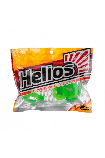 Твистер Helios Din 3,11/7,9 см, цвет White & Green 6 шт HS-33-016 Твистер Helios Din 3,11/7,9 см, цвет White & Green 6 шт HS-33-016