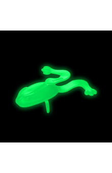 Лягушка Helios Crazy Frog 2,36"/6,0 см, цвет Phosphorus 10 шт HS-22-041