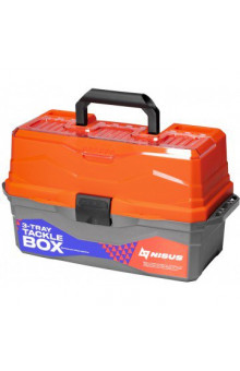 Ящик для снастей Nisus Tackle Box трехполочный оранжевый N-TB-3-O