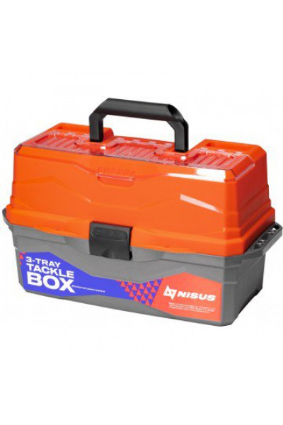 Ящик для снастей Nisus Tackle Box трехполочный оранжевый N-TB-3-O