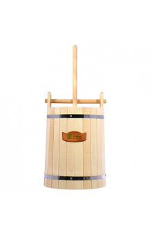 Кадка для воды и солений Банные Штучки с замком и гнетом липа 30 л 32690