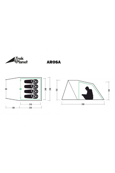 Палатка Jungle Camp Arosa 4 (70831) Палатка Jungle Camp Arosa 4 (70831)