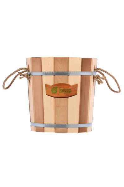 Запарник Банные Штучки Контраст с пластиковой вставкой, липа 12 л 32420