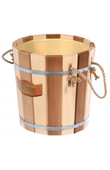 Запарник Банные Штучки Контраст с пластиковой вставкой, липа 12 л 32420