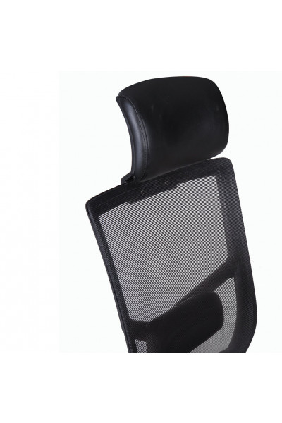 Кресло офисное Brabix Spectrum ER-402 сетка/экокожа, черное 531836 Кресло офисное Brabix Spectrum ER-402 сетка/экокожа, черное 531836
