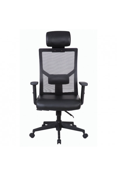Кресло офисное Brabix Spectrum ER-402 сетка/экокожа, черное 531836 Кресло офисное Brabix Spectrum ER-402 сетка/экокожа, черное 531836