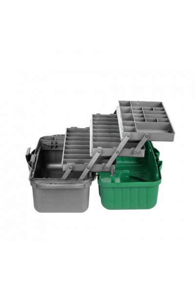 Ящик для инструментов Helios трехполочный зеленый Ящик для инструментов Helios трехполочный зеленый