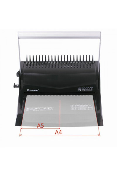 Переплетная машина для пластиковой пружины Brauberg B20 (530960) Переплетная машина для пластиковой пружины Brauberg B20 (530960)