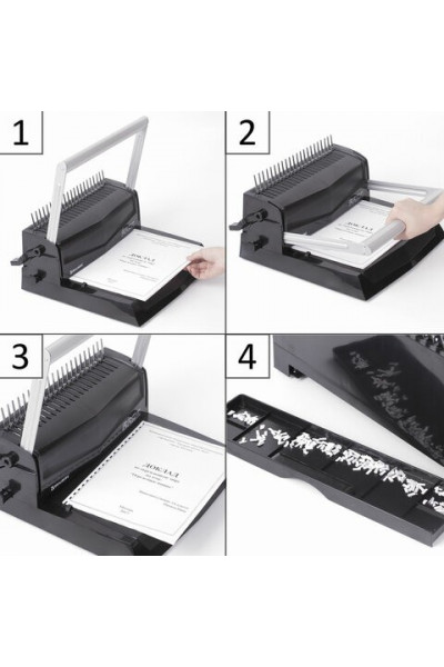 Переплетная машина для пластиковой пружины Brauberg B20 (530960) Переплетная машина для пластиковой пружины Brauberg B20 (530960)