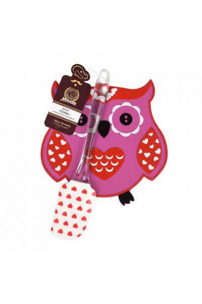 Набор кулинарный Marmiton Сова силикон (подставка + лопатка) 17247