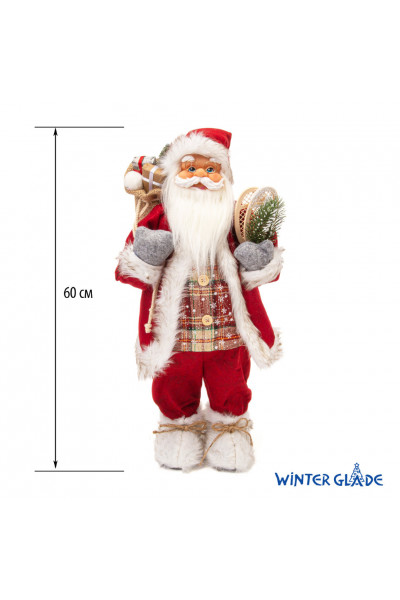Игрушка Дед Мороз под елку 60 см M96