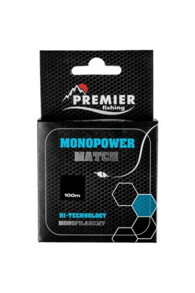 Леска Premier Fishing Monopower Match 0,25мм 100м Blue Nylon PR-MM-B-025-100 Леска Premier Fishing Monopower Match 0,25мм 100м Blue Nylon PR-MM-B-025-100