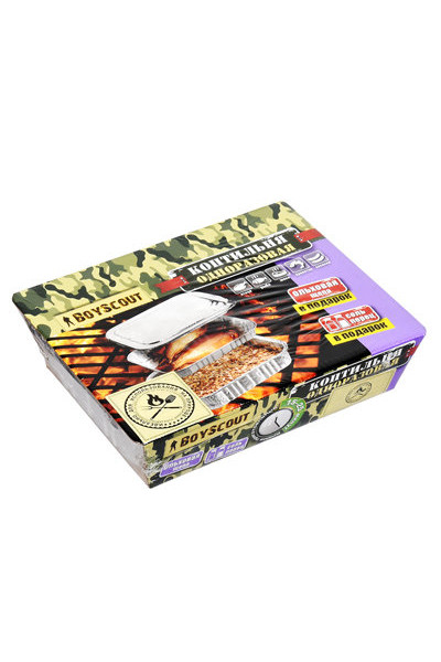 Коптильня одноразовая BOYSCOUT 20х15 см (ольховая щепа, соль, черный перец) 61278 Коптильня одноразовая BOYSCOUT 20х15 см (ольховая щепа, соль, черный перец) 61278