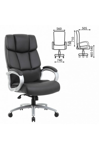 Кресло руководителя Brabix Premium Blocks HD-008 до 200 кг, экокожа, черное 531944 Кресло руководителя Brabix Premium Blocks HD-008 до 200 кг, экокожа, черное 531944