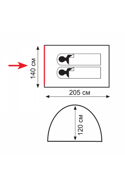 Палатка Totem Summer 2  (V2) (зеленый) TTT-019