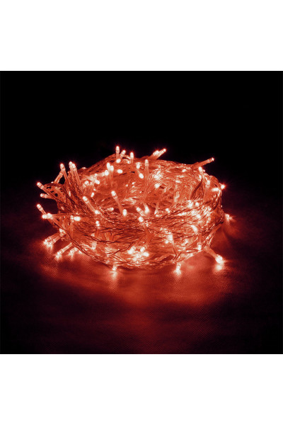 Уличная светодиодная гирлянда (красный свет) Vegas Бахрома 64 LED, 12 нитей, 2х1 м, 24V 55015 Уличная светодиодная гирлянда (красный свет) Vegas Бахрома 64 LED, 12 нитей, 2х1 м, 24V 55015