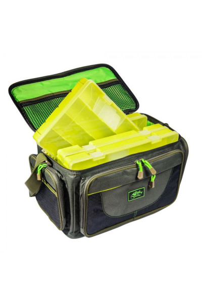 Сумка рыболовная +4 коробки TRP-033 Сумка рыболовная +4 коробки TRP-033