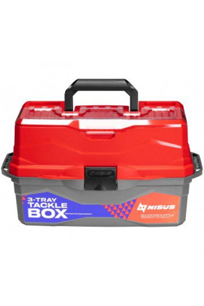 Ящик для снастей Nisus Tackle Box трехполочный красный N-TB-3-R Ящик для снастей Nisus Tackle Box трехполочный красный N-TB-3-R