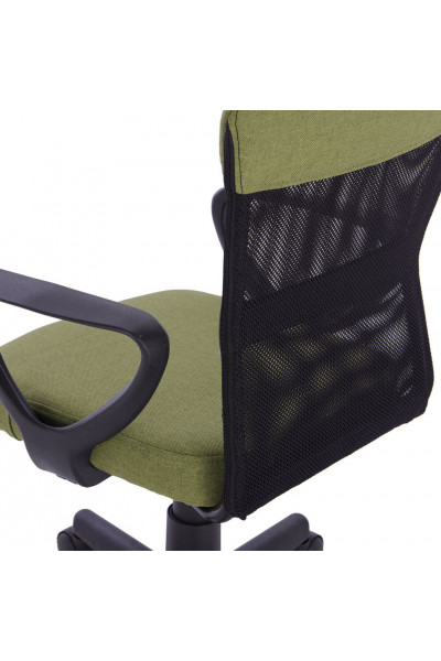 Кресло офисное компактное Brabix Jet MG-315 сетка/ткань, зеленое 531841 Кресло офисное компактное Brabix Jet MG-315 сетка/ткань, зеленое 531841