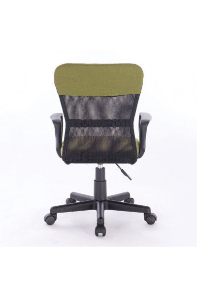 Кресло офисное компактное Brabix Jet MG-315 сетка/ткань, зеленое 531841 Кресло офисное компактное Brabix Jet MG-315 сетка/ткань, зеленое 531841