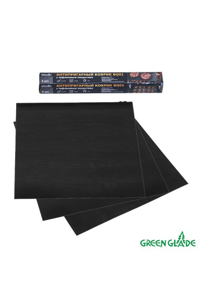 Набор антипригарных ковриков Green Glade для гриля 3 шт. 30х30 см BQ01