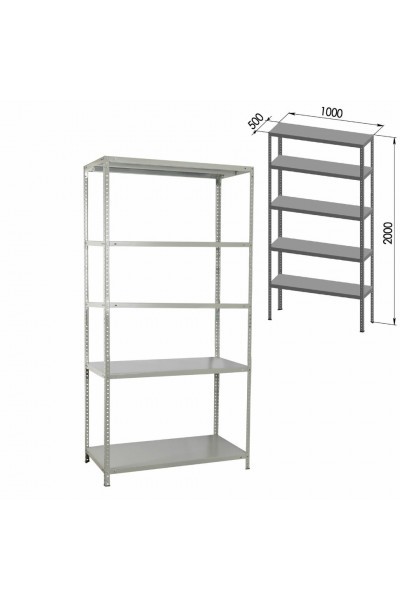 Стеллаж металлический Brabix MS Plus-200/50-5 (S241BR165502)