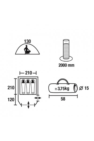Палатка Green Glade Zoro 3 Палатка Green Glade Zoro 3
