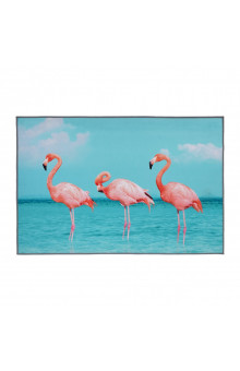Коврик влаговпитывающий Vortex Velur Spa 60х90 см Фламинго 24294