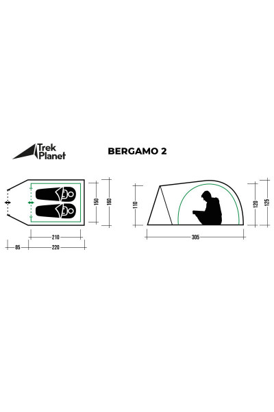 Палатка Trek Planet Bergamo 2 (70202) Палатка Trek Planet Bergamo 2 (70202)