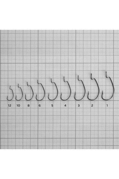 Крючок офсетный Helios №1 цвет BN (5 шт) HS-1205-1 Крючок офсетный Helios №1 цвет BN (5 шт) HS-1205-1