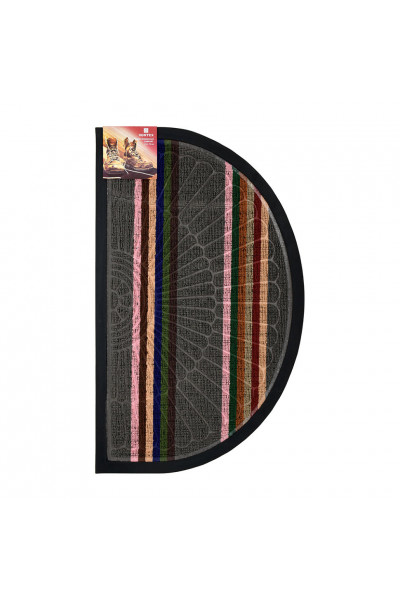 Коврик придверный Vortex Comfort полукруг 45х75 см серый 22387 Коврик придверный Vortex Comfort полукруг 45х75 см серый 22387