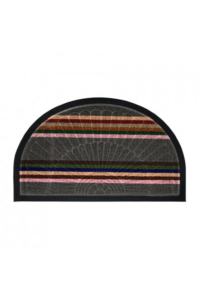 Коврик придверный Vortex Comfort полукруг 45х75 см серый 22387 Коврик придверный Vortex Comfort полукруг 45х75 см серый 22387