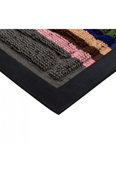 Коврик придверный Vortex Comfort полукруг 45х75 см серый 22387 Коврик придверный Vortex Comfort полукруг 45х75 см серый 22387