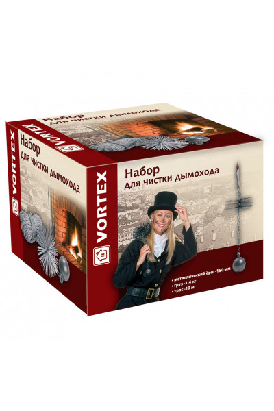 Набор для чистки дымохода Vortex d15 см 62031 Набор для чистки дымохода Vortex d15 см 62031