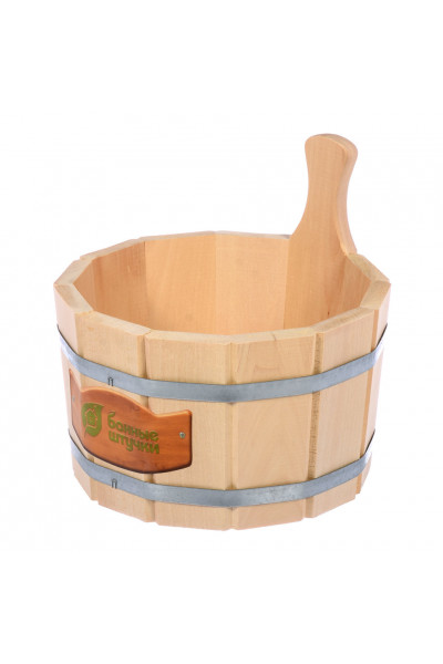 Ушат/шайка для бани Банные Штучки липа 5 л 3357 Ушат/шайка для бани Банные Штучки липа 5 л 3357