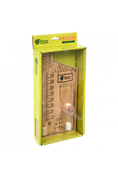 Термометр для бани и сауны Банные штучки с песочными часами 18036 Термометр для бани и сауны Банные штучки с песочными часами 18036