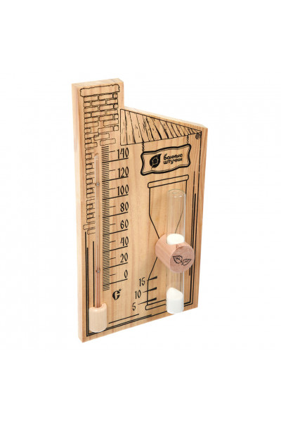Термометр для бани и сауны Банные штучки с песочными часами 18036 Термометр для бани и сауны Банные штучки с песочными часами 18036