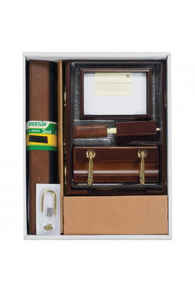 Настольный набор из дерева Bestar Artemis МДФ 10 предметов 236357 Настольный набор из дерева Bestar Artemis МДФ 10 предметов 236357