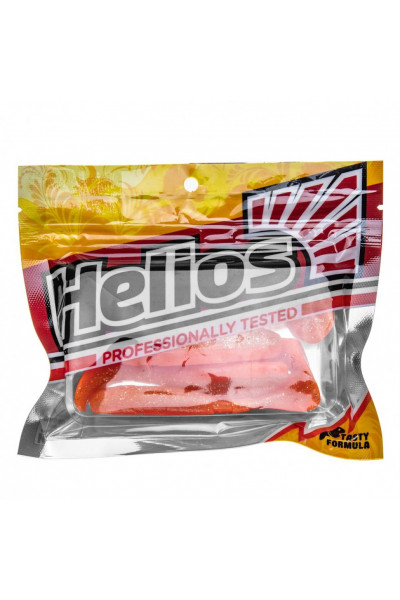 Виброхвост Helios Chubby 3,55/9 см, цвет Orange & Sparkles 5 шт HS-4-022 Виброхвост Helios Chubby 3,55/9 см, цвет Orange & Sparkles 5 шт HS-4-022