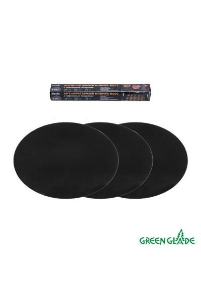 Набор антипригарных ковриков Green Glade для гриля 3 шт. D=30 см BQ02 Набор антипригарных ковриков Green Glade для гриля 3 шт. D=30 см BQ02