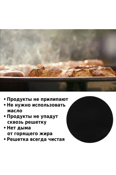 Набор антипригарных ковриков Green Glade для гриля 3 шт. D=30 см BQ02 Набор антипригарных ковриков Green Glade для гриля 3 шт. D=30 см BQ02