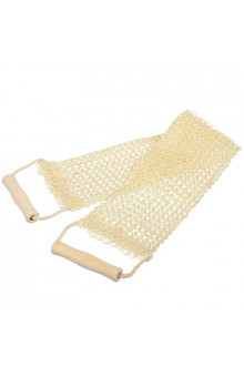 Мочалка из сизаля Банные Штучки лента с деревянными ручками 40057