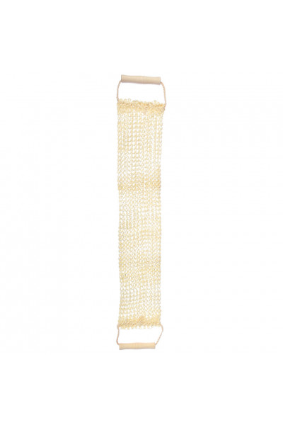 Мочалка из сизаля Банные Штучки лента с деревянными ручками 40057