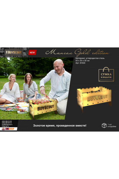 Мангал складной Boyscout Gold 61500