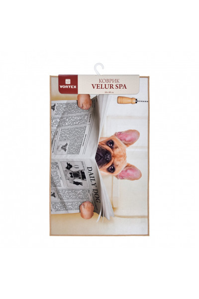 Коврик влаговпитывающий Vortex Velur Spa 50х80 см Свежая пресса 24288 Коврик влаговпитывающий Vortex Velur Spa 50х80 см Свежая пресса 24288
