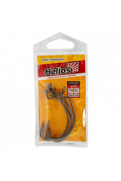 Крючок офсетный Helios B-93 №7/0 цвет BC (5 шт) HS-B-93-7/0 Крючок офсетный Helios B-93 №7/0 цвет BC (5 шт) HS-B-93-7/0